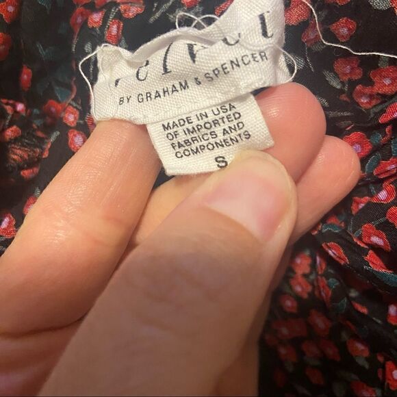 Velvet Graham & Spencer Peasant Floral Blouse - Picture 4 of 6